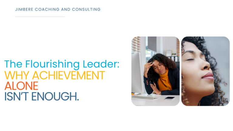 The split identity of a leader. Stressed at computer to balanced and flourishing.